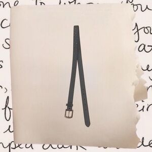 periwinkle leather rhinestone belt